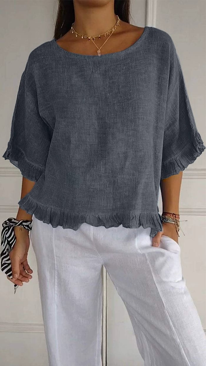 💖LAST DAY SALE 50% OFF💖Loose fit cotton linen summer top