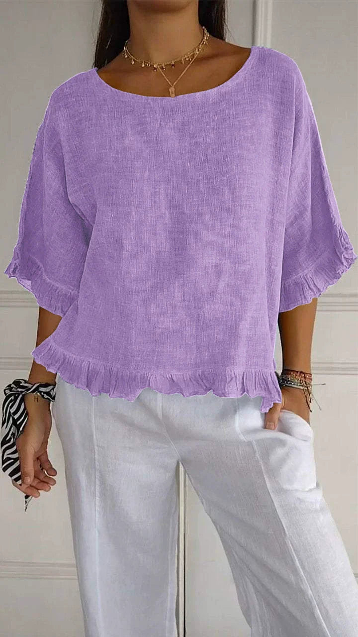 💖LAST DAY SALE 50% OFF💖Loose fit cotton linen summer top