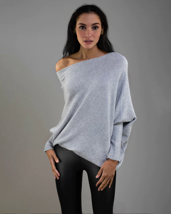Cashmere Asymmetric Draped Jumper (Buy 2 Free Shipping)