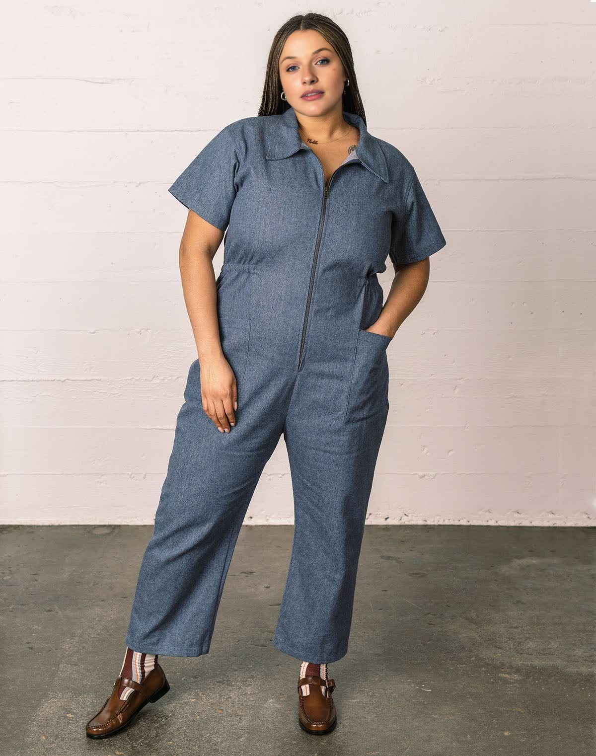 Adult Utility Zip Jumpsuit (Buy 2 Free Shipping)