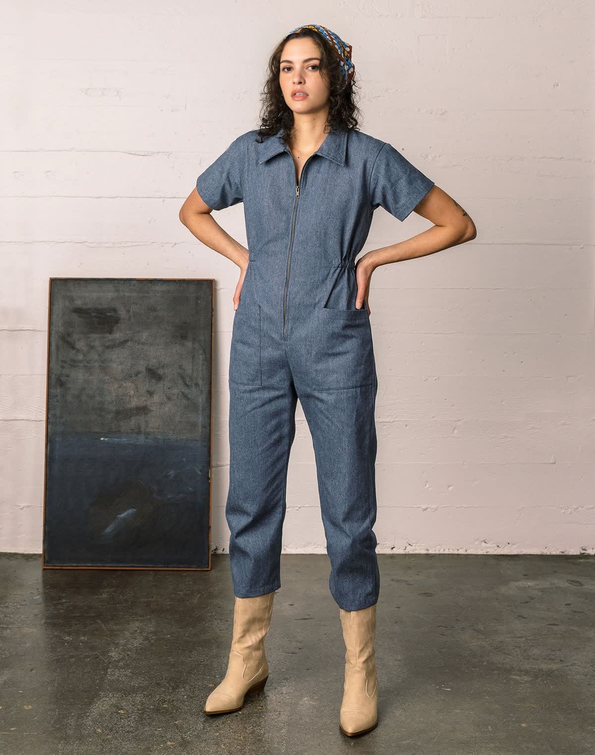 Adult Utility Zip Jumpsuit (Buy 2 Free Shipping)
