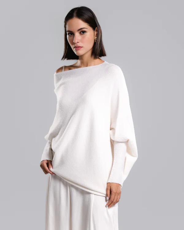 Cashmere Asymmetric Draped Jumper (Buy 2 Free Shipping)