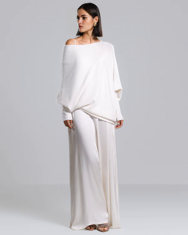 Cashmere Asymmetric Draped Jumper (Buy 2 Free Shipping)