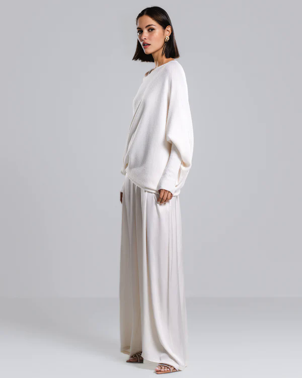 Cashmere Asymmetric Draped Jumper (Buy 2 Free Shipping)
