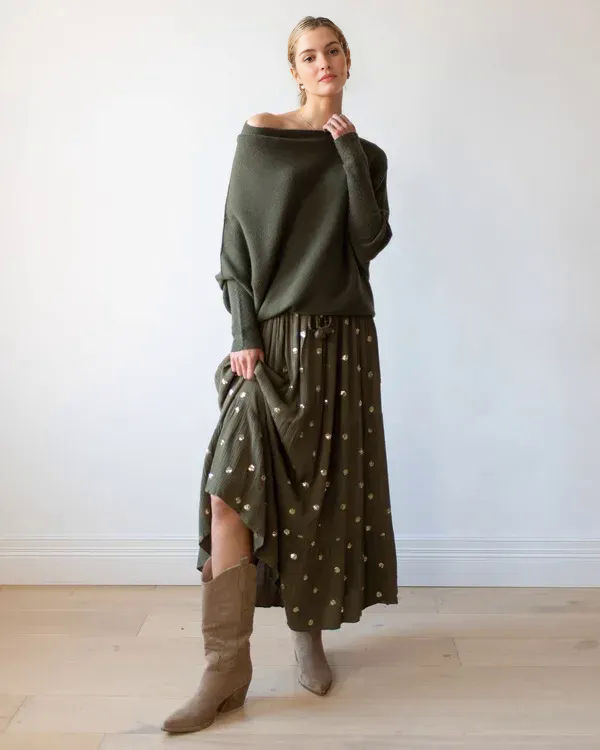 Cashmere Asymmetric Draped Jumper (Buy 2 Free Shipping)
