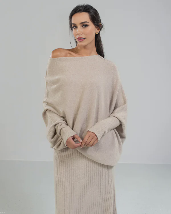 Cashmere Asymmetric Draped Jumper (Buy 2 Free Shipping)