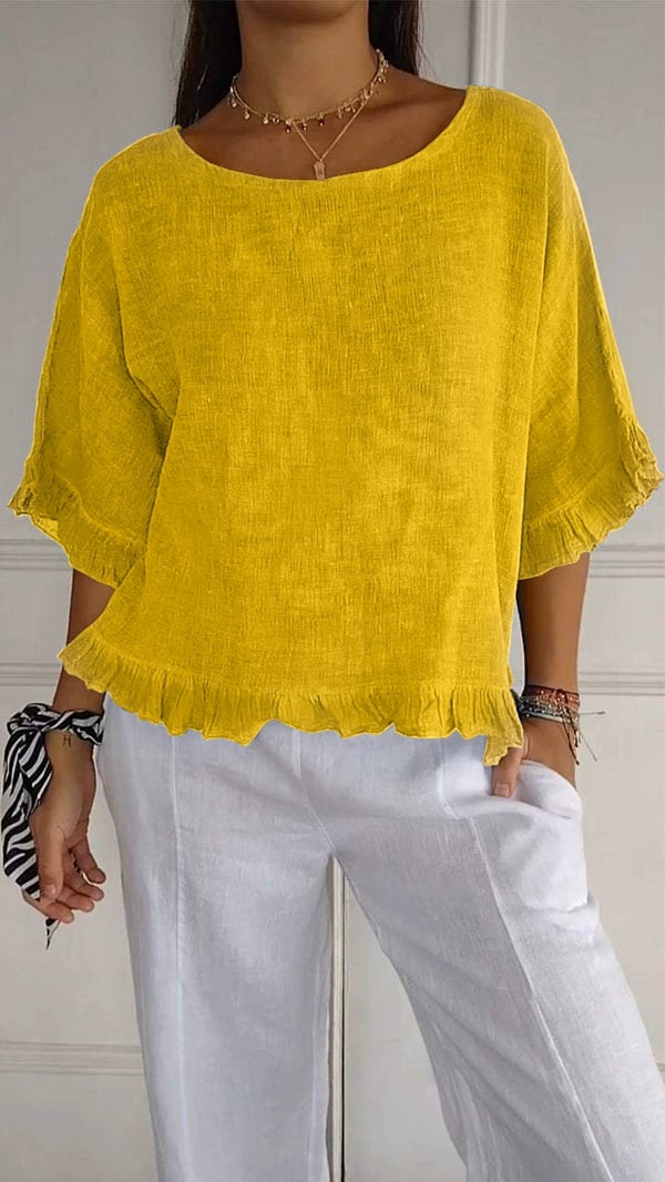 💖LAST DAY SALE 50% OFF💖Loose fit cotton linen summer top