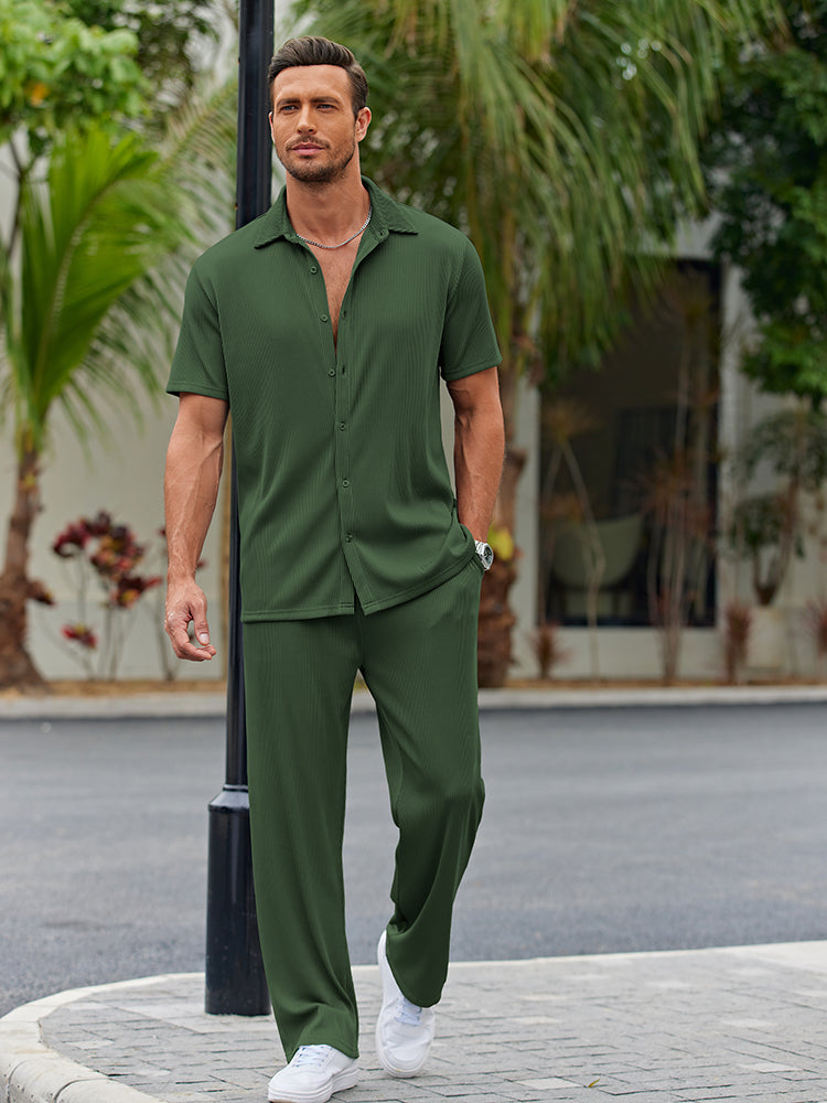 Casual Loose Fit Shirt Sets 50%OFF
