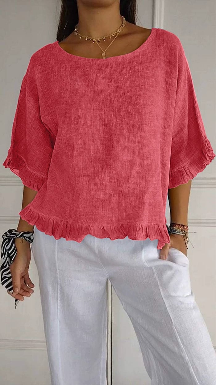 💖LAST DAY SALE 50% OFF💖Loose fit cotton linen summer top